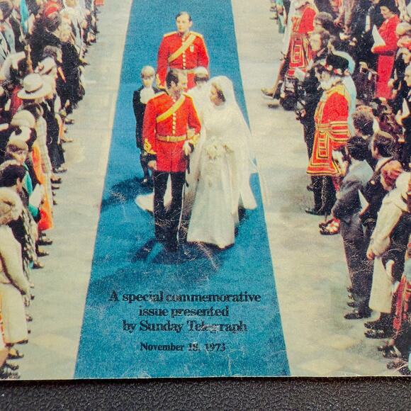 1973 Sunday Telegraph Royal Wedding Princess Anne Mark Phillips Magazine - Picture 2 of 8